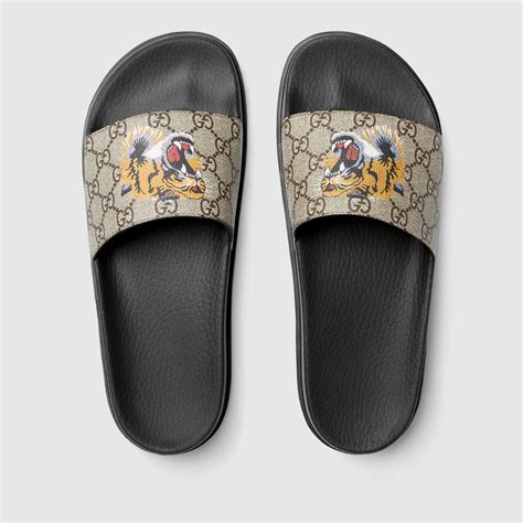 gucci supreme tiger slides.